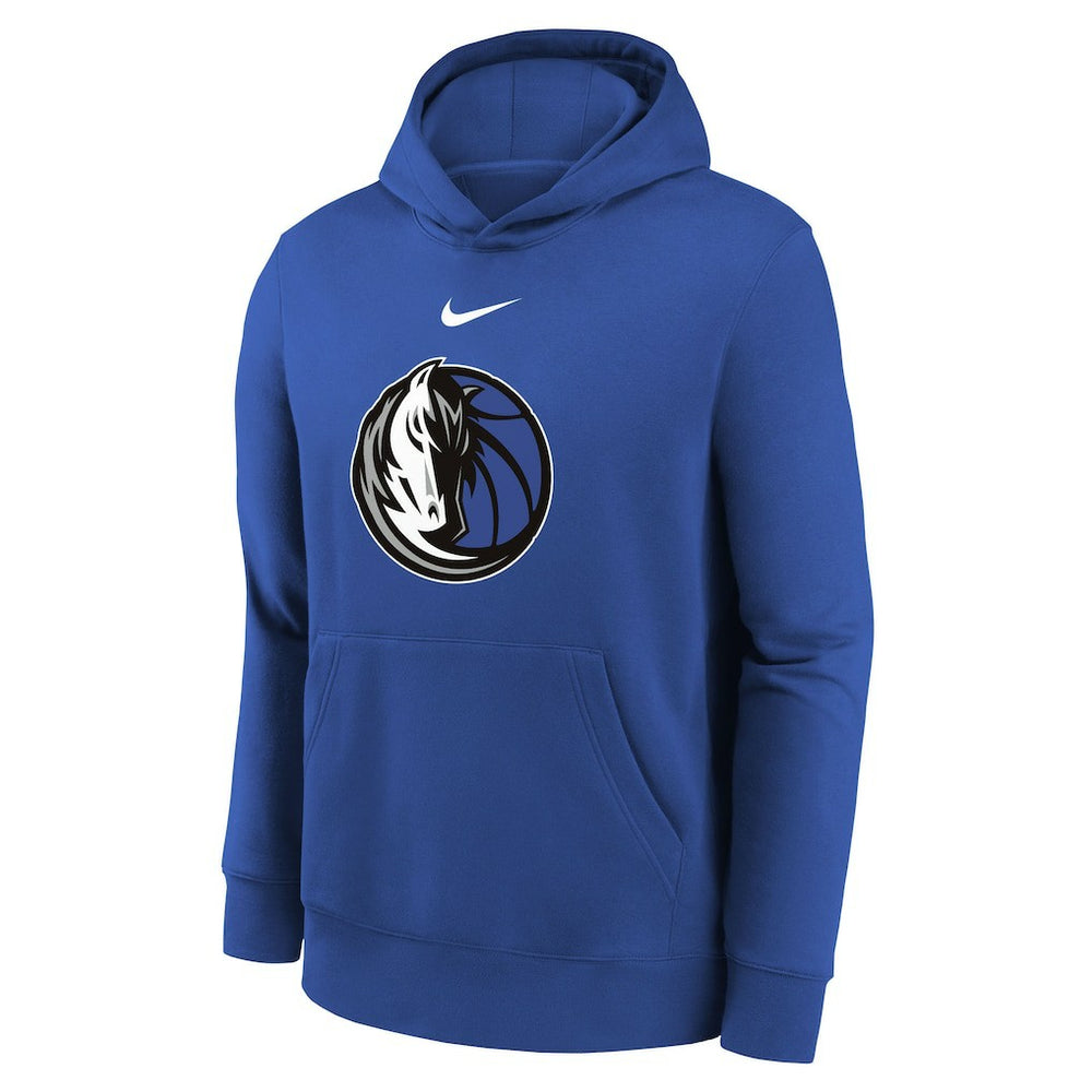 Dallas Mavericks Youth 2025/26 Club Fleece Hoodie Blue - Nike
