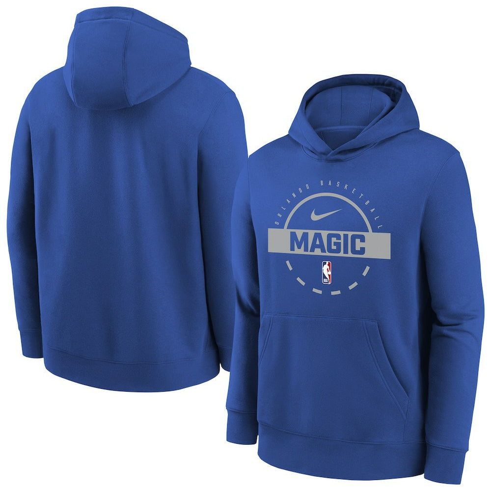 Orlando Magic Youth 2025/26 Club Fleece Practice Hoodie Blue - Nike