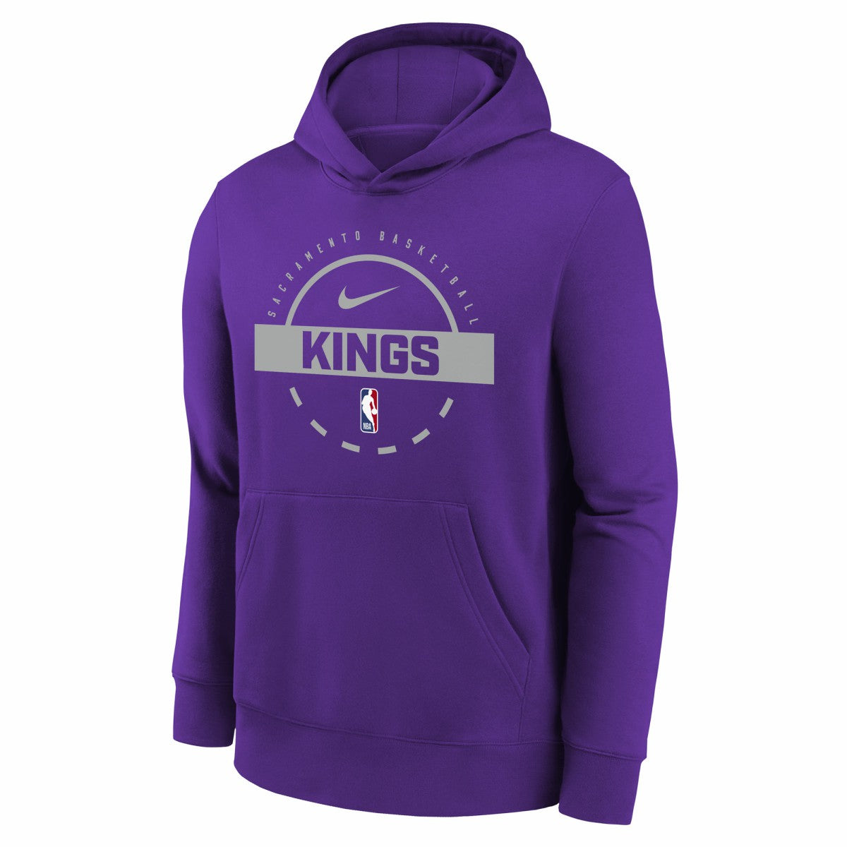 Sacramento Kings Youth 2025/26 Club Fleece Practice Hoodie Purple - Nike