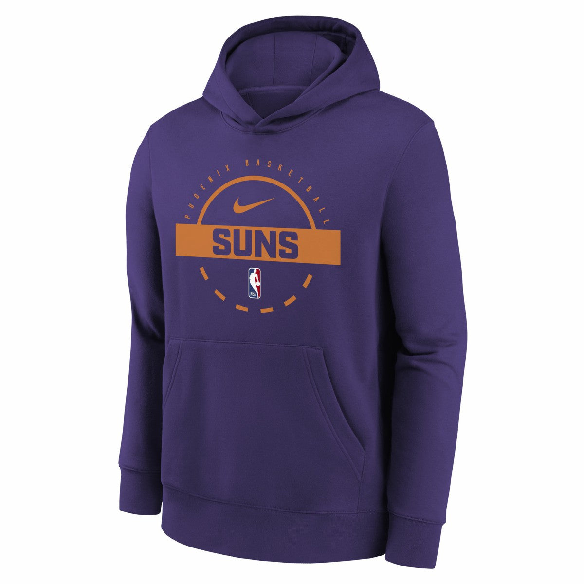 Phoenix Suns Youth 2025/26 Club Fleece Practice Hoodie Purple - Nike