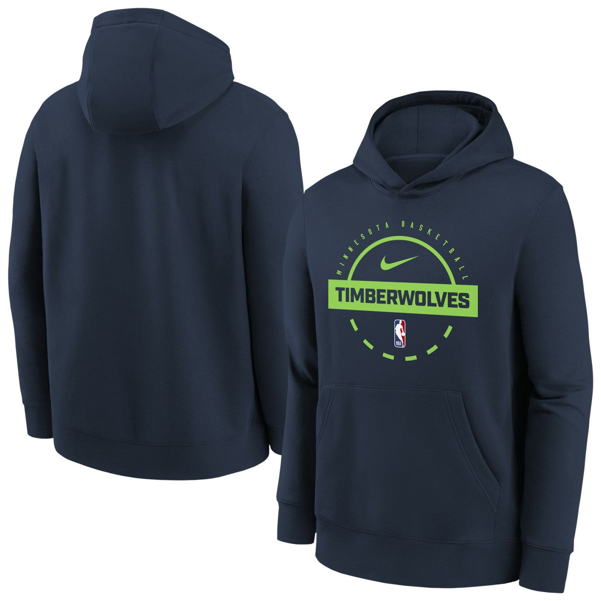 Minnesota Timberwolves Youth 2025/26 Club Fleece Practice Hoodie Navy - Nike outlet