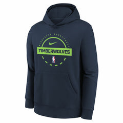 Minnesota Timberwolves Youth 2025/26 Club Fleece Practice Hoodie Navy - Nike outlet