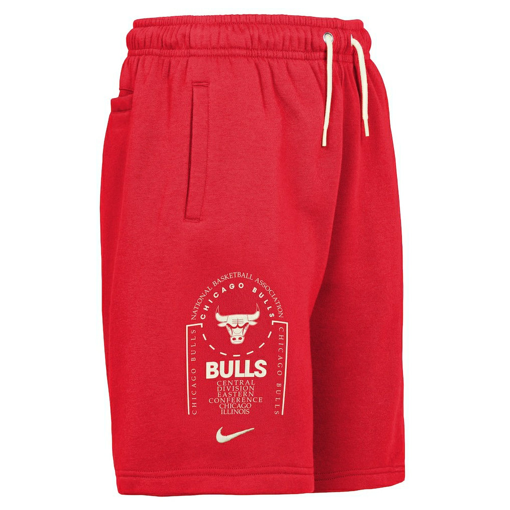 Chicago Bulls Youth Courtside Club Fleece Shorts Red - Nike
