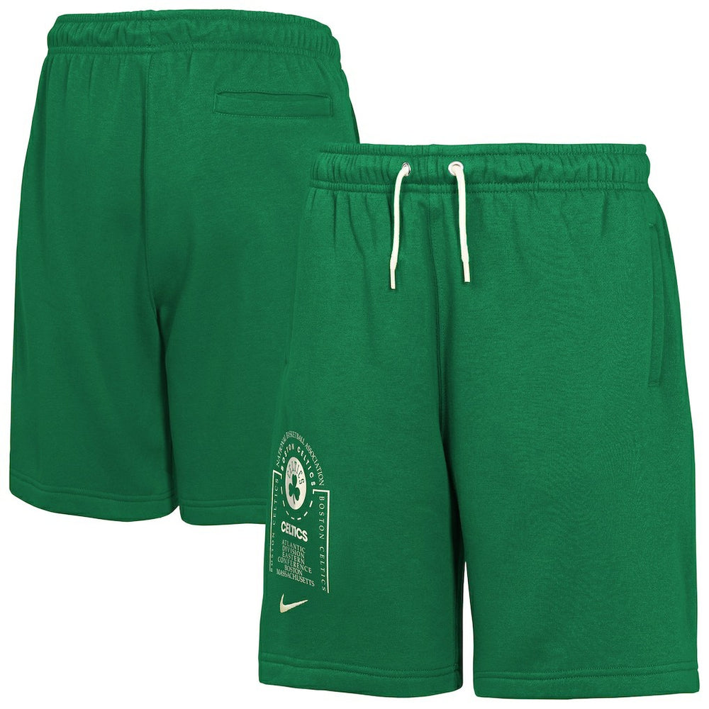 Boston Celtics Youth Courtside Club Fleece Shorts Kelly Green - Nike