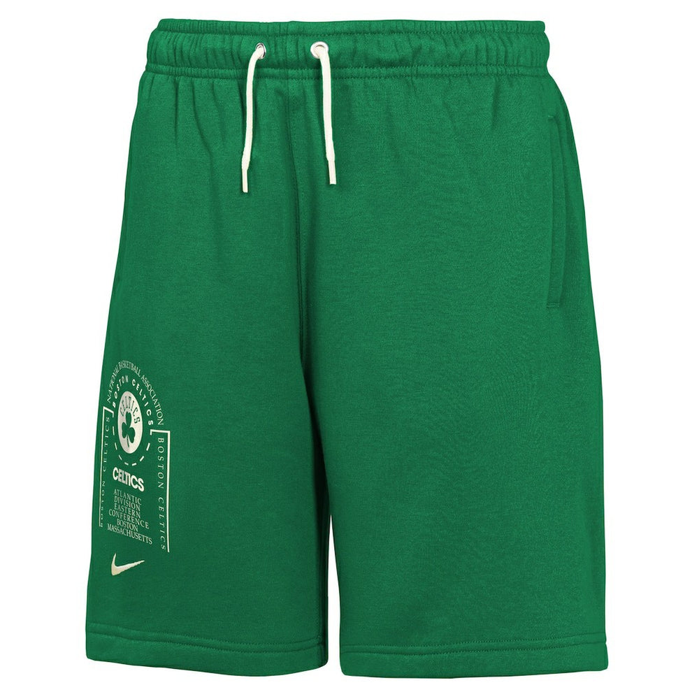 Boston Celtics Youth Courtside Club Fleece Shorts Kelly Green - Nike