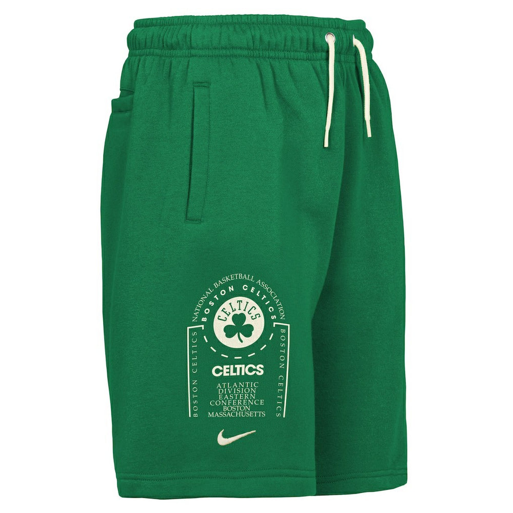 Boston Celtics Youth Courtside Club Fleece Shorts Kelly Green - Nike
