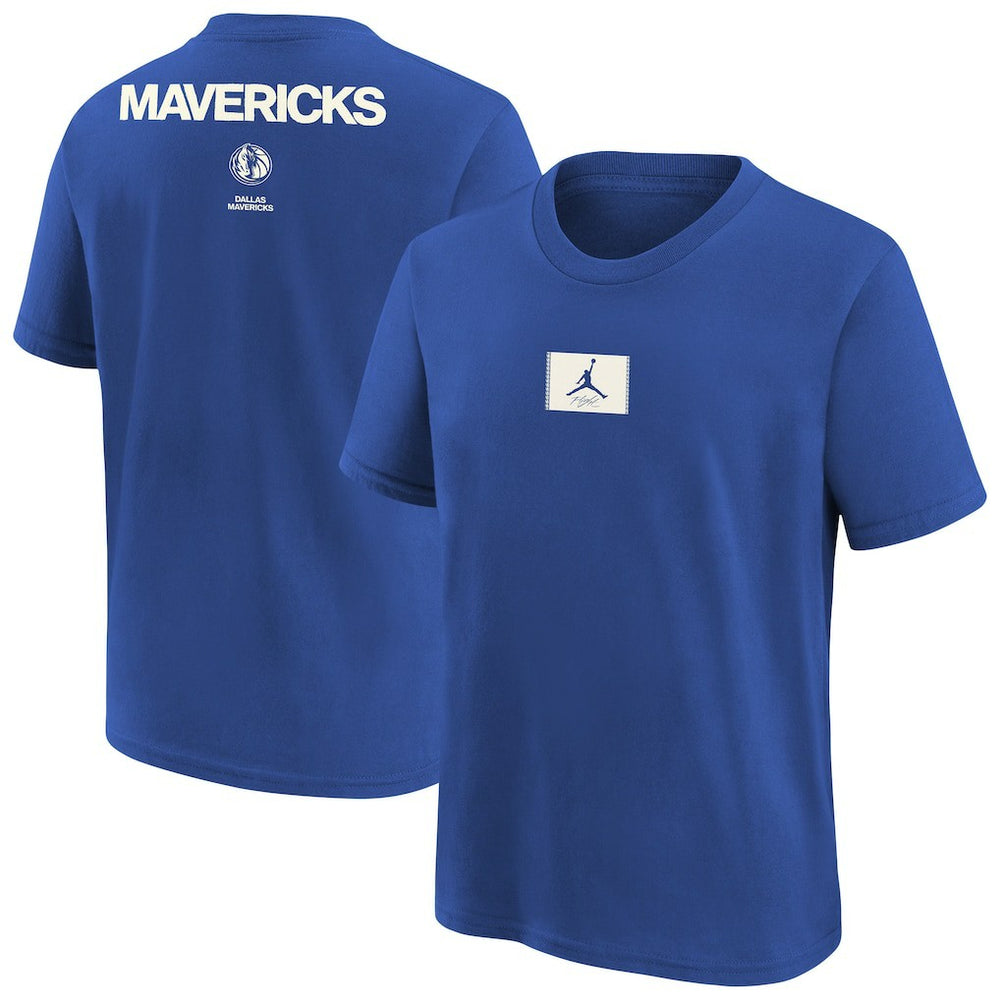 Dallas Mavericks Jordan Brand Youth Courtside Statement 85 T-Shirt Royal outlet