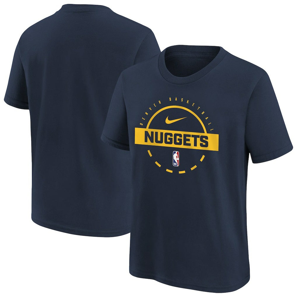 Denver Nuggets Youth Practice T-Shirt Navy - Nike
