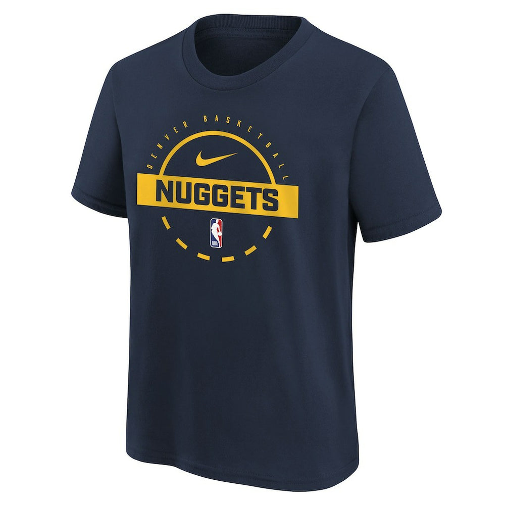 Denver Nuggets Youth Practice T-Shirt Navy - Nike