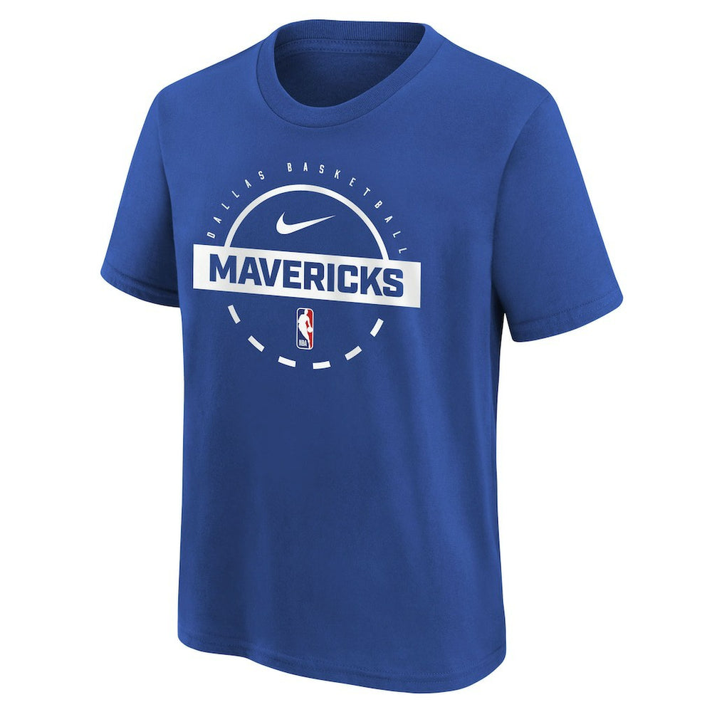 Dallas Mavericks Youth Practice T-Shirt Blue - Nike