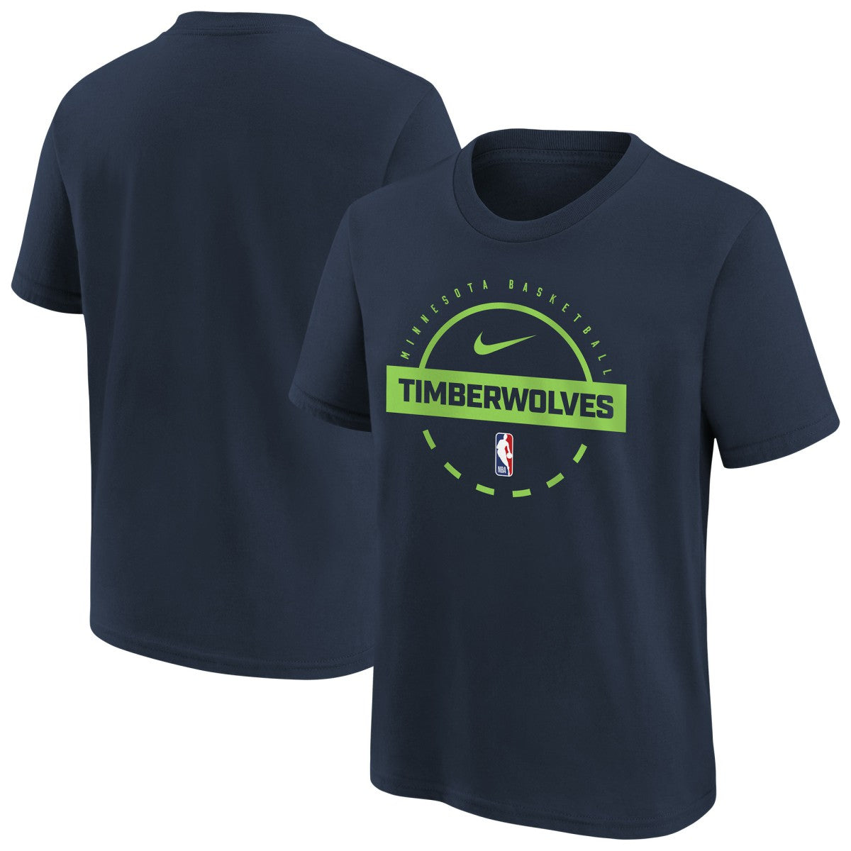 Minnesota Timberwolves Youth Practice T-Shirt Navy - Nike