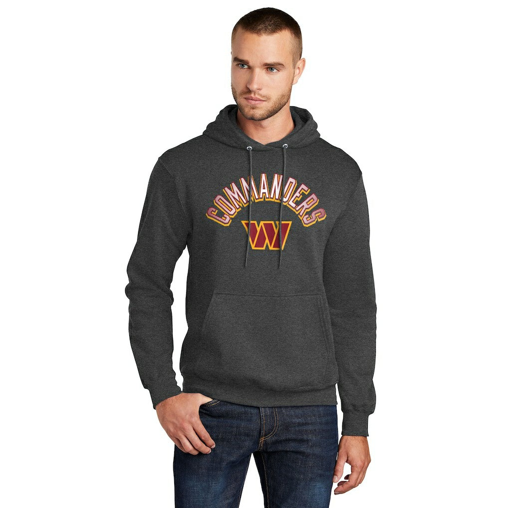 Washington Commanders Starter Arch Over Logo Pullover Hoodie - Charcoal Hoodies