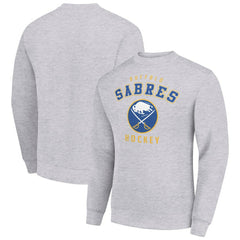 Buffalo Sabres Men's Starter Team Logo Fleece Pullover Sweatshirt - Heather Gray | US 202601560