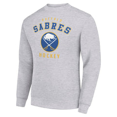Buffalo Sabres Men's Starter Team Logo Fleece Pullover Sweatshirt - Heather Gray | US 202601560