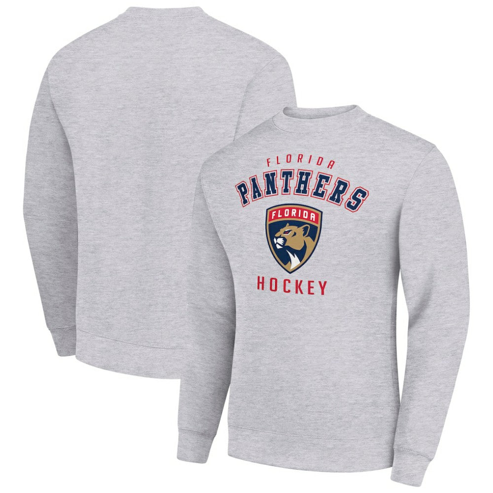 Florida Panthers Men's Starter Team Logo Fleece Pullover Sweatshirt - Heather Gray | US 202601570
