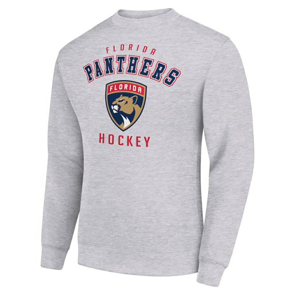 Florida Panthers Men's Starter Team Logo Fleece Pullover Sweatshirt - Heather Gray | US 202601570