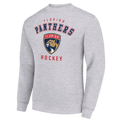 Florida Panthers Men's Starter Team Logo Fleece Pullover Sweatshirt - Heather Gray | US 202601570