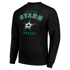 Dallas Stars Men's Starter Team Logo Fleece Pullover Sweatshirt - Black | US 202601571