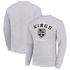 Los Angeles Kings Men's Starter Team Logo Fleece Pullover Sweatshirt - Heather Gray | US 202601572