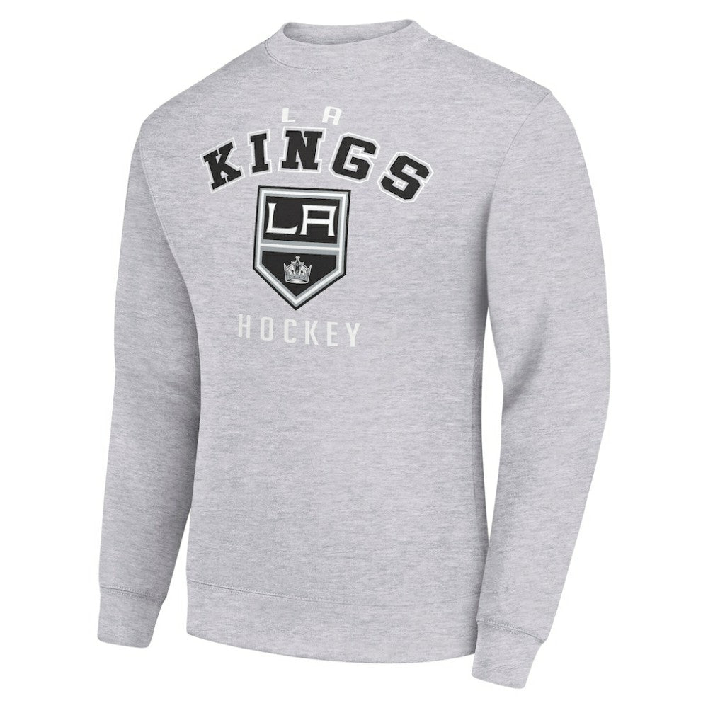 Los Angeles Kings Men's Starter Team Logo Fleece Pullover Sweatshirt - Heather Gray | US 202601572