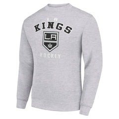 Los Angeles Kings Men's Starter Team Logo Fleece Pullover Sweatshirt - Heather Gray | US 202601572
