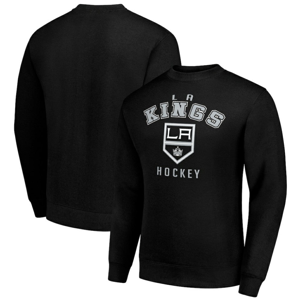 Los Angeles Kings Men's Starter Team Logo Fleece Pullover Sweatshirt - Black | US 202601575