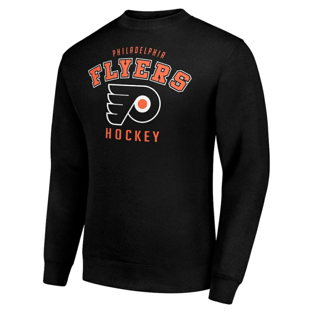 Philadelphia Flyers Men's Starter Team Logo Fleece Pullover Sweatshirt - Black | US 202601584