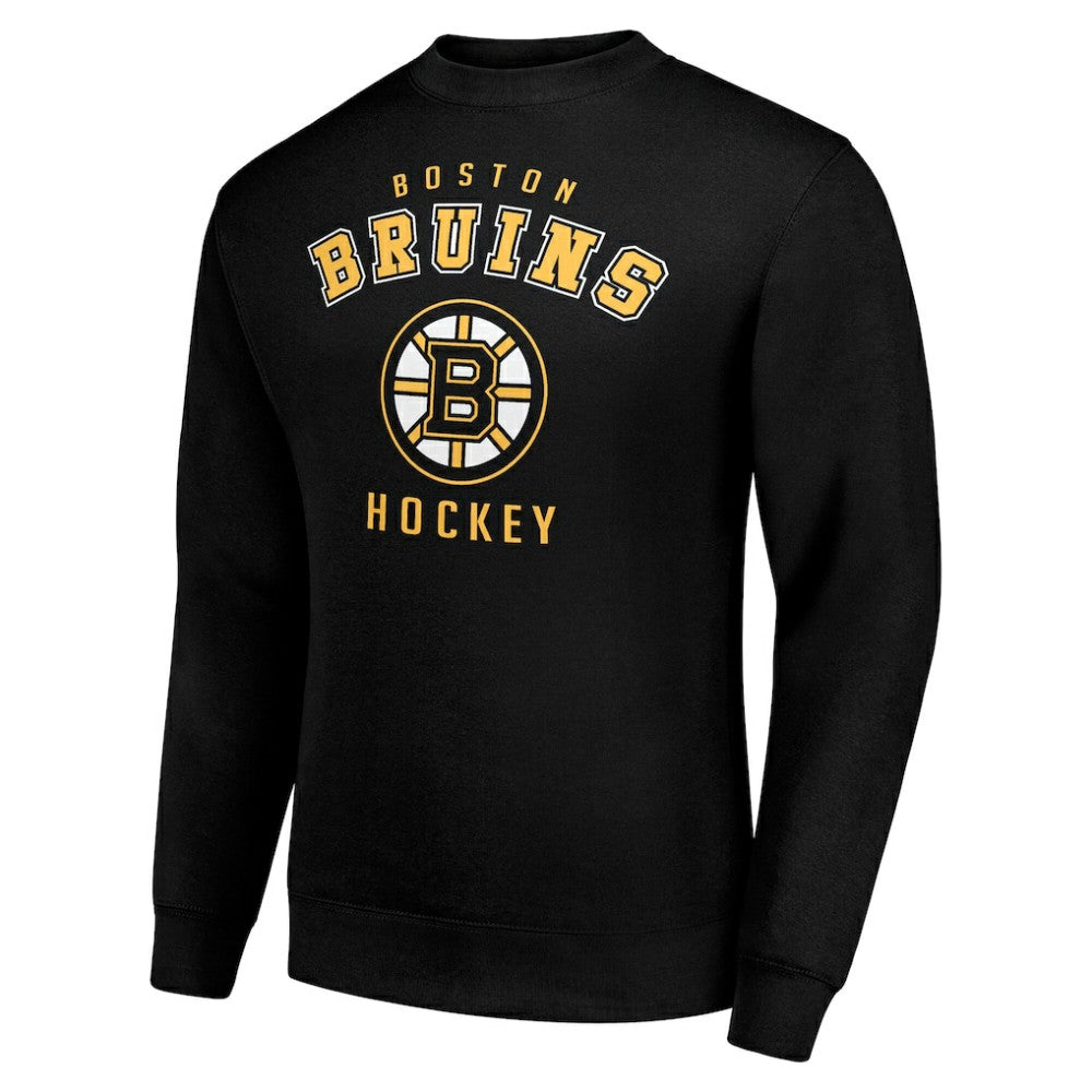Boston Bruins Men's Starter Team Logo Fleece Pullover Sweatshirt - Black | US 202601587