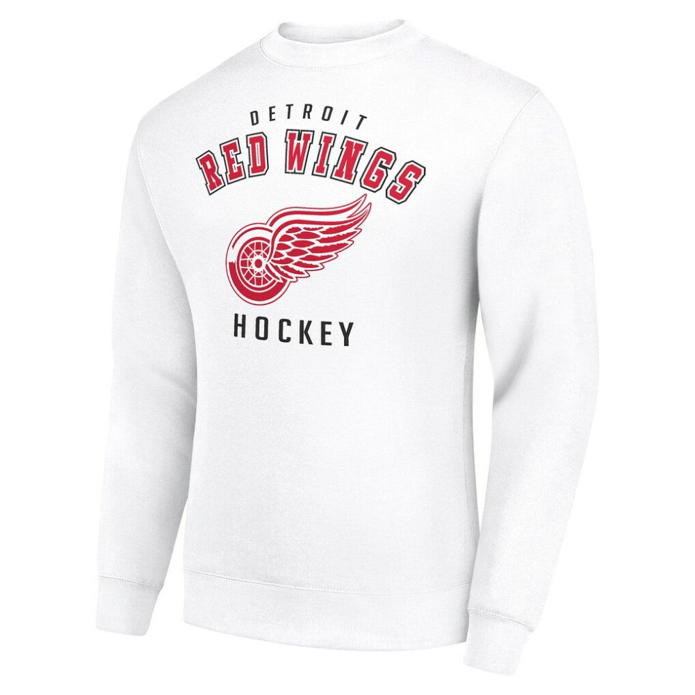 Detroit Red Wings Men's Starter Team Logo Fleece Pullover Sweatshirt - White | US 202601603