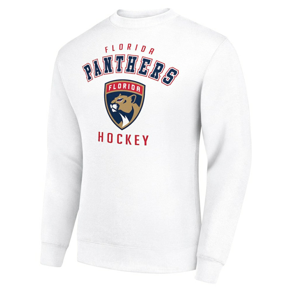 Florida Panthers Men's Starter Team Logo Fleece Pullover Sweatshirt - White | US 202601605