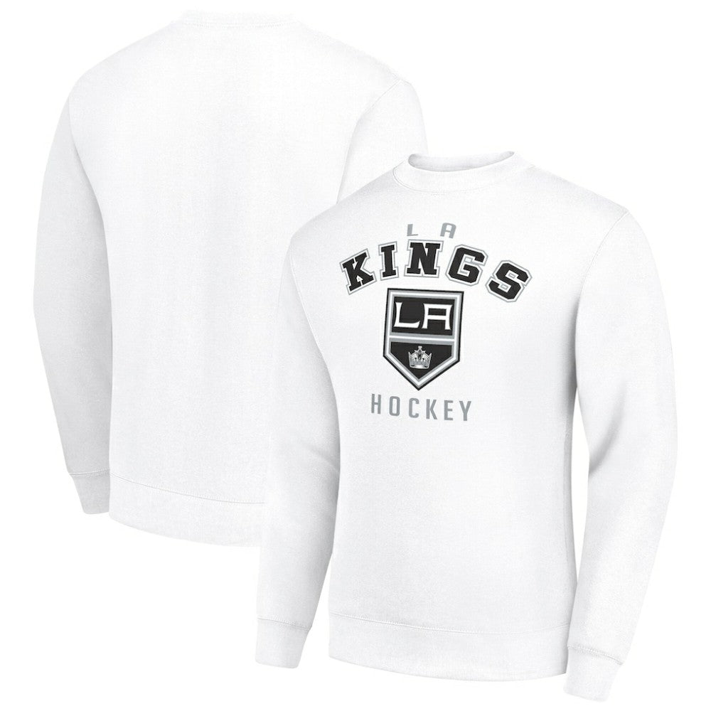 Los Angeles Kings Men's Starter Team Logo Fleece Pullover Sweatshirt - White | US 202601606