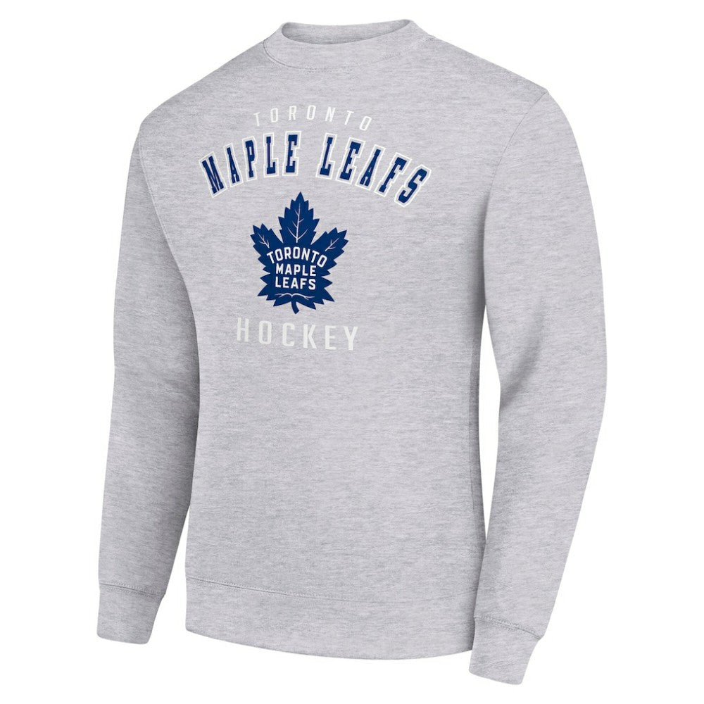 Toronto Maple Leafs Men's Starter Team Logo Fleece Pullover Sweatshirt - Heather Gray | US 202601609