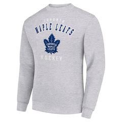 Toronto Maple Leafs Men's Starter Team Logo Fleece Pullover Sweatshirt - Heather Gray | US 202601609
