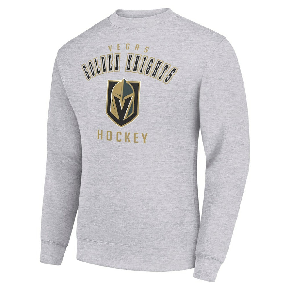 Vegas Golden Knights Men's Starter Team Logo Fleece Pullover Sweatshirt - Heather Gray | US 202601613