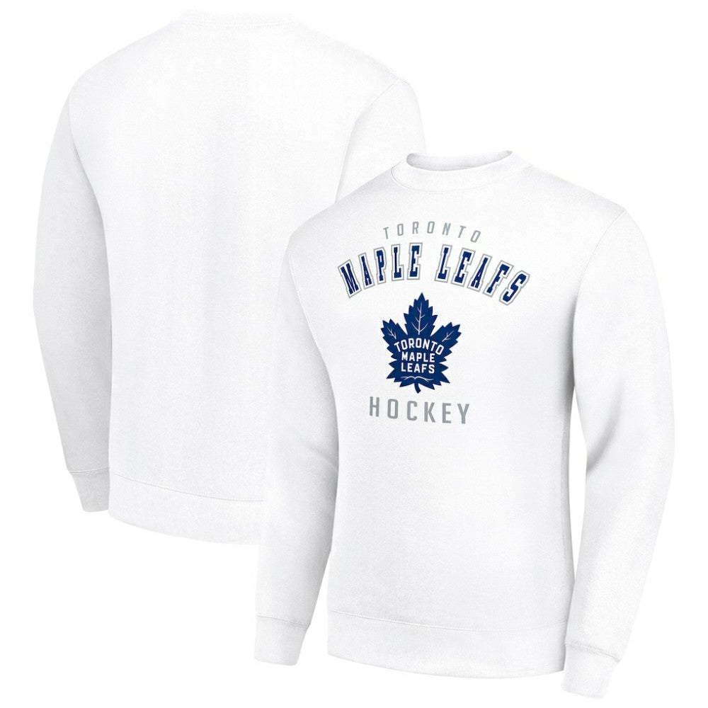 Toronto Maple Leafs Men's Starter Team Logo Fleece Pullover Sweatshirt - White | US 202601617