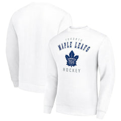 Toronto Maple Leafs Men's Starter Team Logo Fleece Pullover Sweatshirt - White | US 202601617