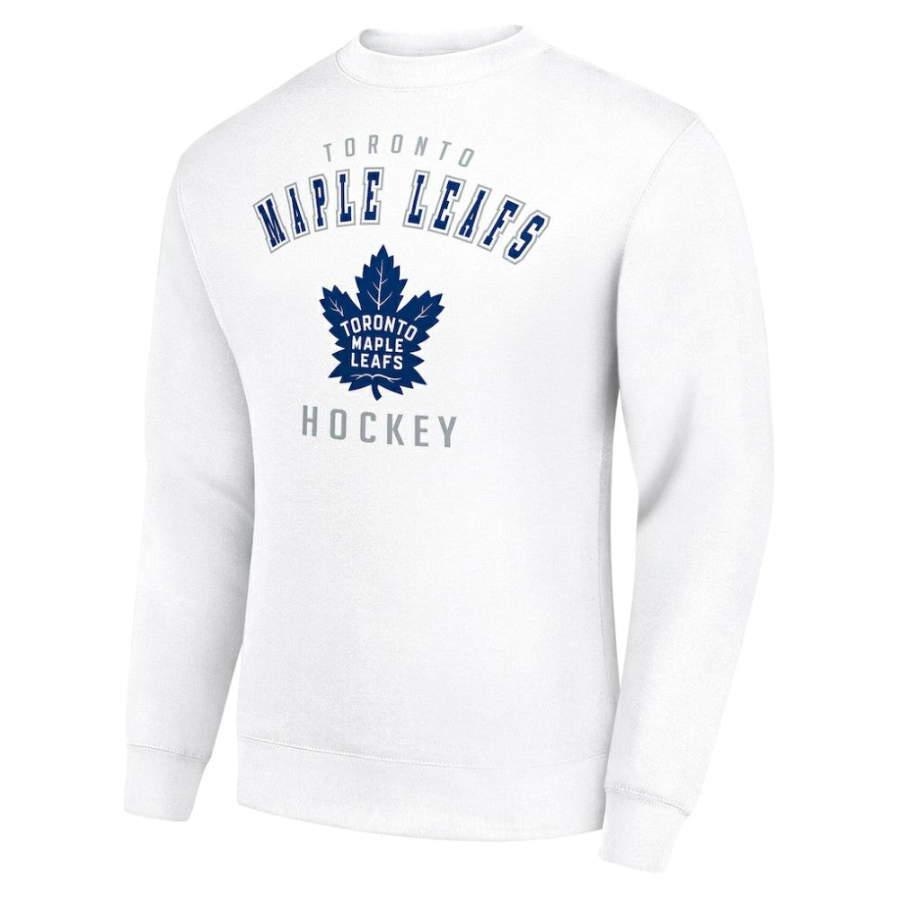Toronto Maple Leafs Men's Starter Team Logo Fleece Pullover Sweatshirt - White | US 202601617