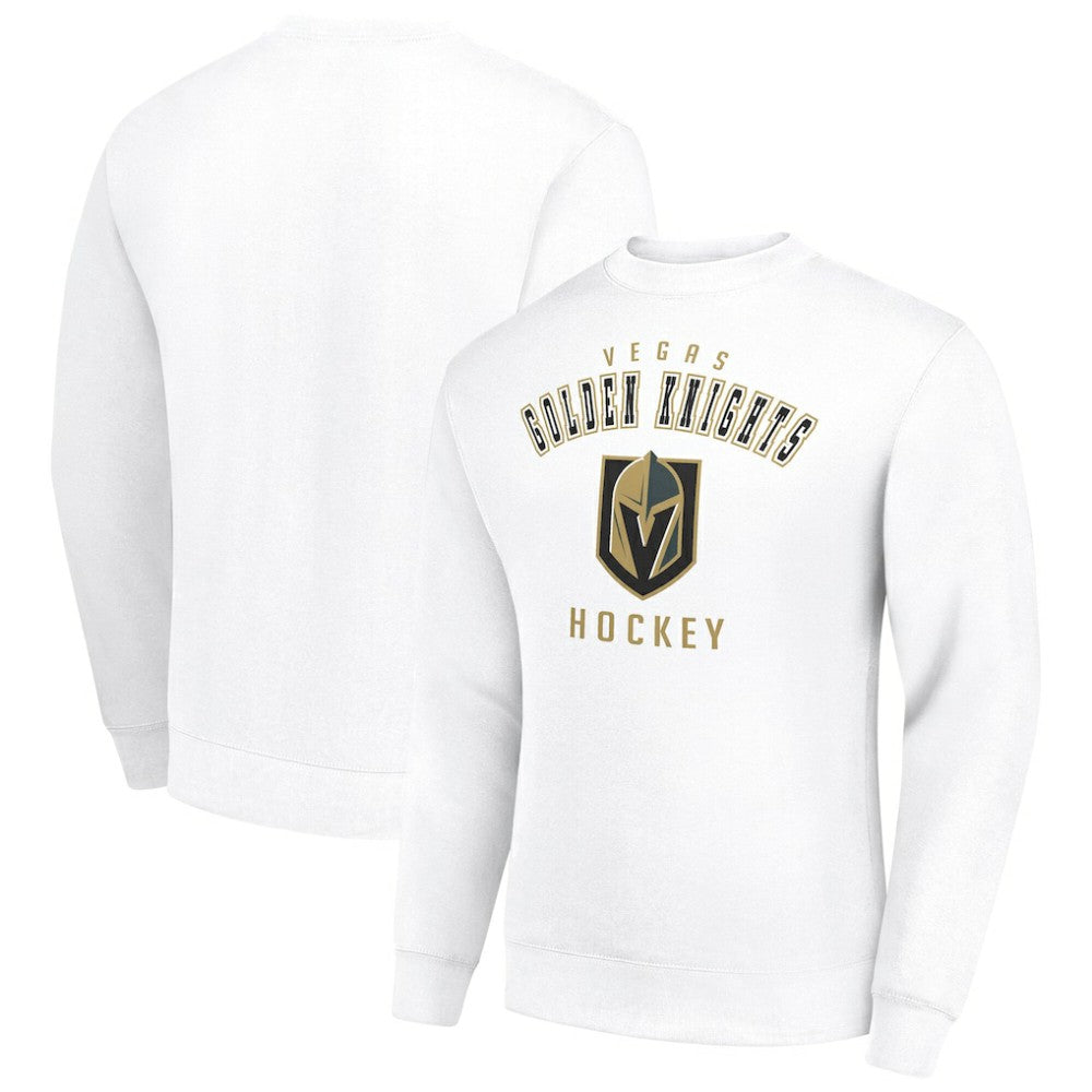 Vegas Golden Knights Men's Starter Team Logo Fleece Pullover Sweatshirt - White | US 202601622