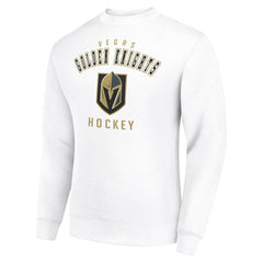 Vegas Golden Knights Men's Starter Team Logo Fleece Pullover Sweatshirt - White | US 202601622