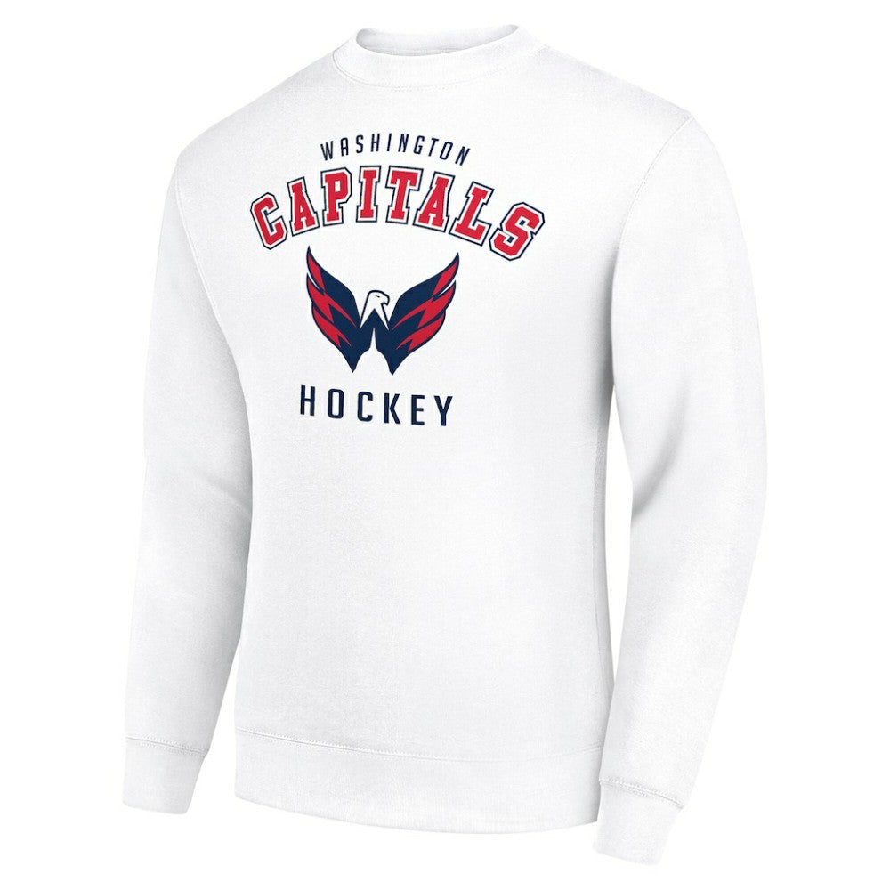 Washington Capitals Men's Starter Team Logo Fleece Pullover Sweatshirt - White | US 202601633