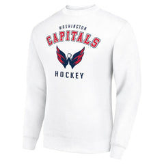 Washington Capitals Men's Starter Team Logo Fleece Pullover Sweatshirt - White | US 202601633
