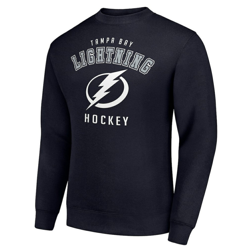 Tampa Bay Lightning Men's Starter Team Logo Fleece Pullover Sweatshirt - Navy | US 202601636