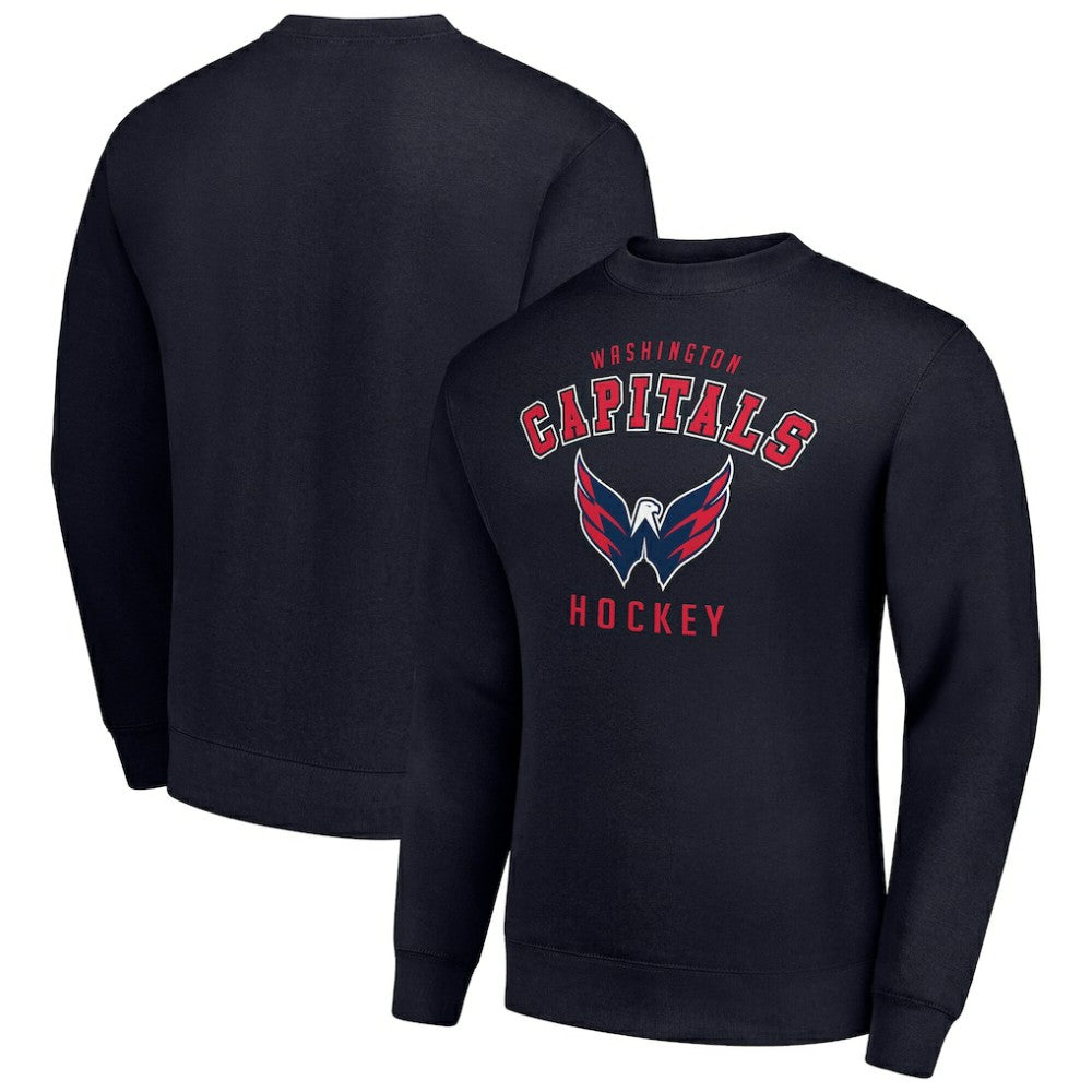 Washington Capitals Men's Starter Team Logo Fleece Pullover Sweatshirt - Navy | US 202601640