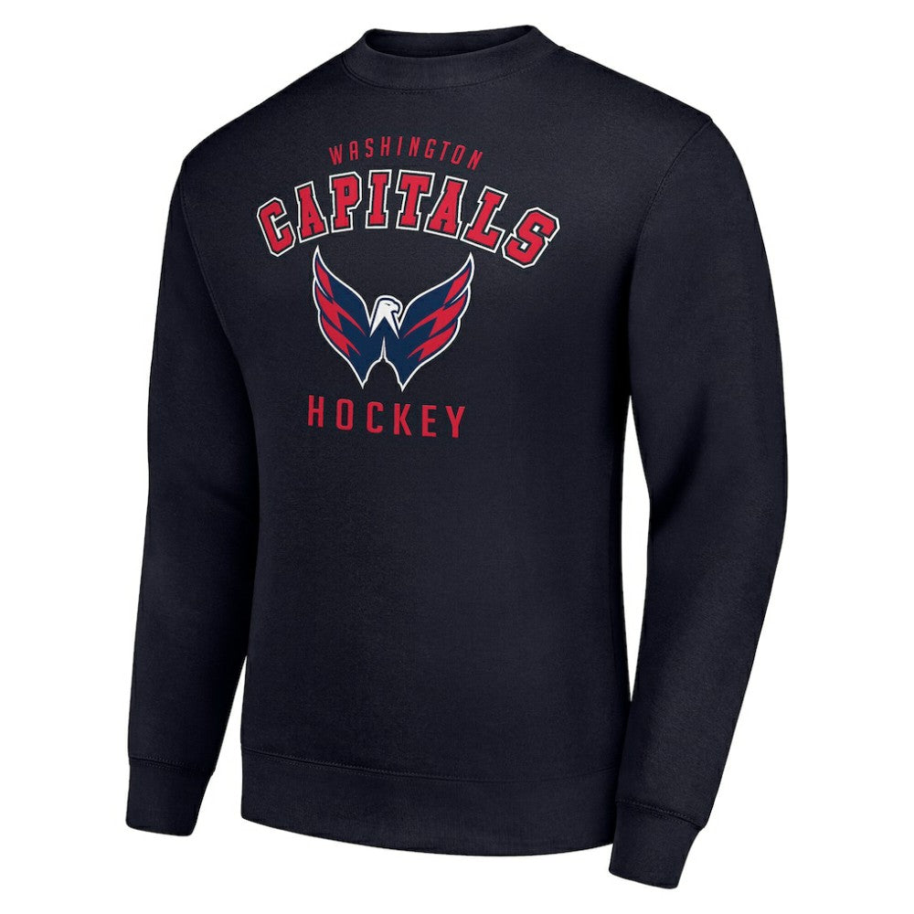 Washington Capitals Men's Starter Team Logo Fleece Pullover Sweatshirt - Navy | US 202601640