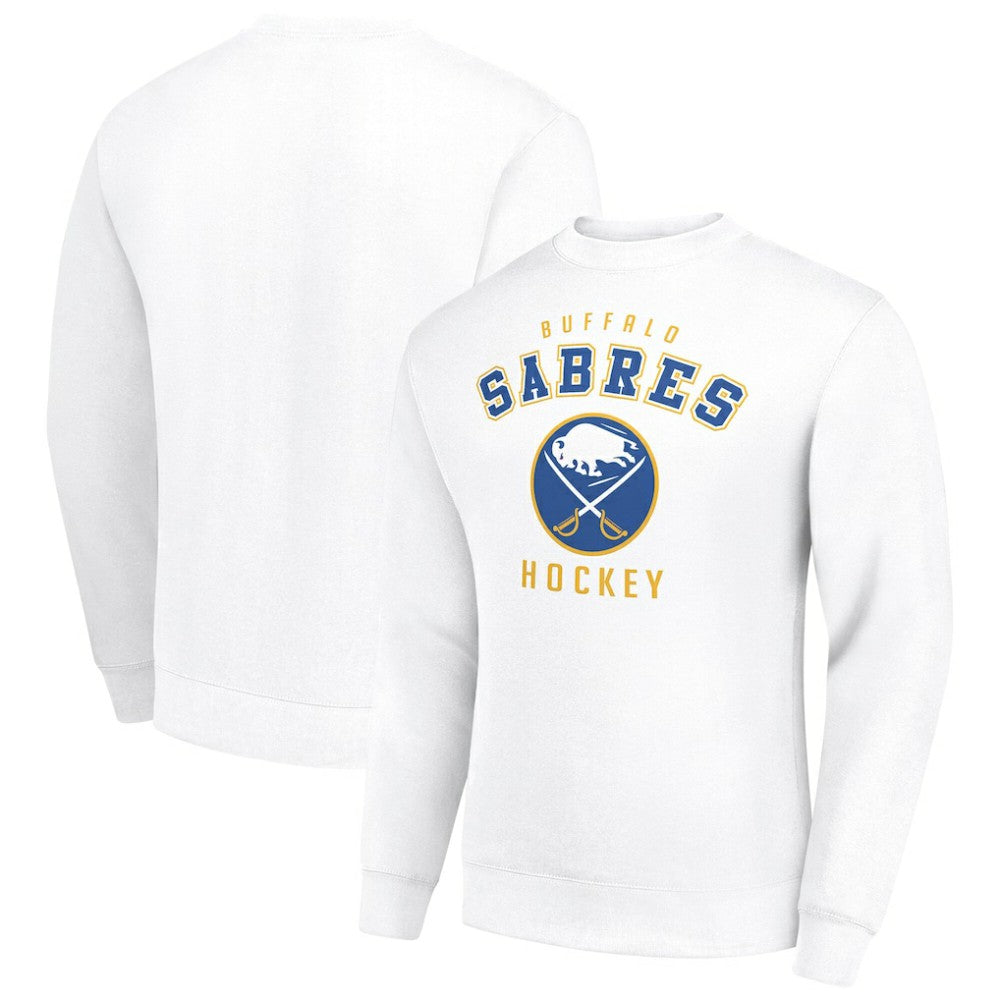 Buffalo Sabres Men's Starter Team Logo Fleece Pullover Sweatshirt - White | US 202601641