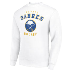 Buffalo Sabres Men's Starter Team Logo Fleece Pullover Sweatshirt - White | US 202601641