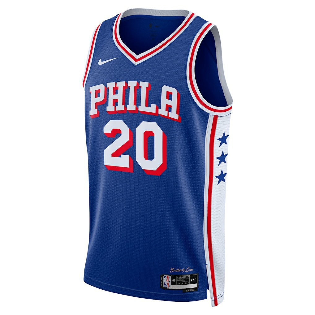 Jared McCain Philadelphia 76ers Swingman Jersey Icon Edition Royal - Nike outlet