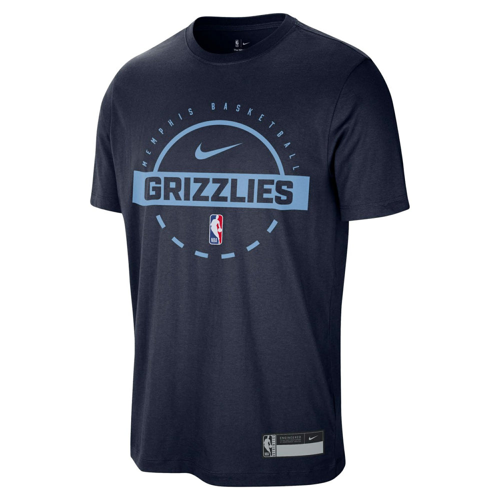 Memphis Grizzlies 2025/26 On-Court Flare Performance Practice T-Shirt Navy - Nike