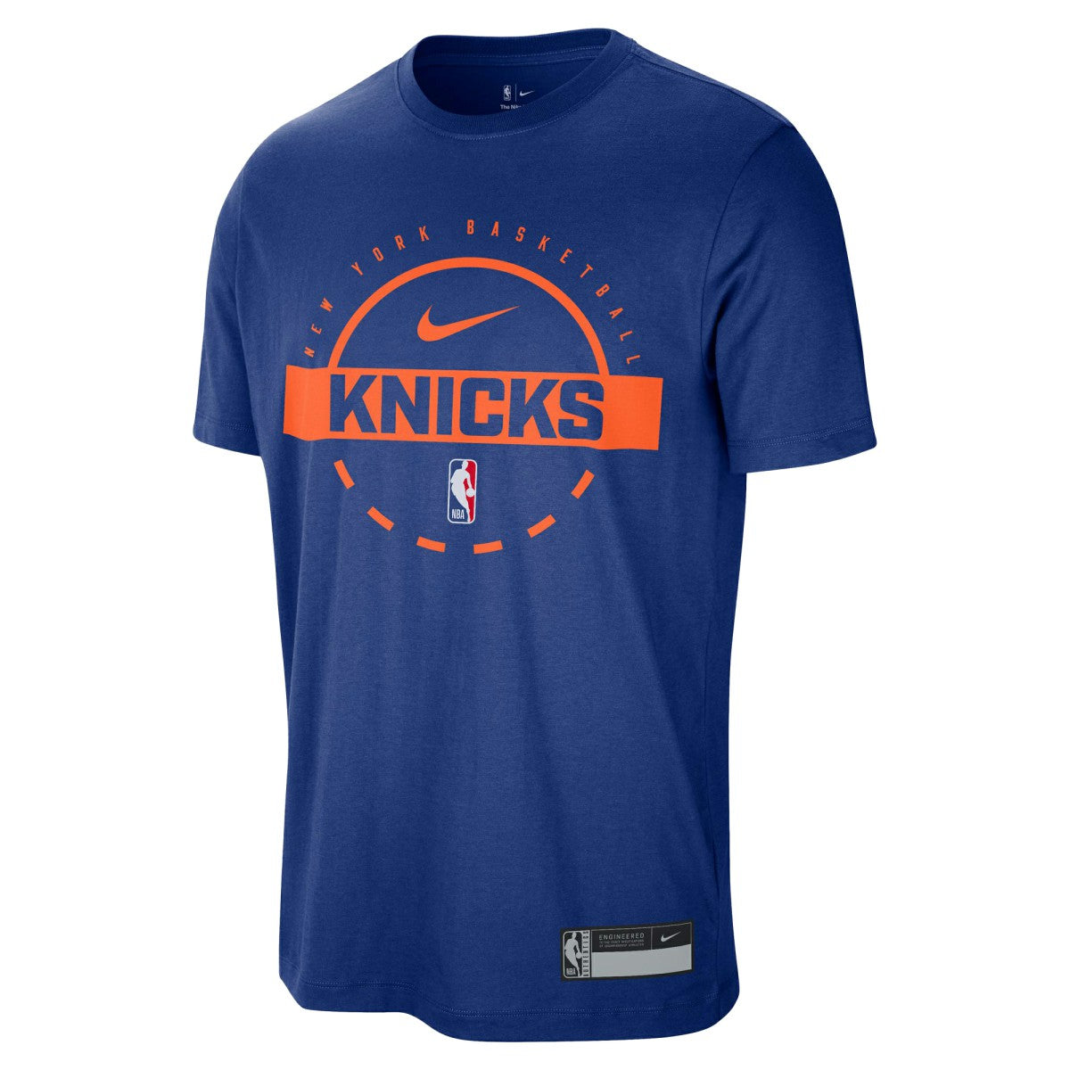 New York Knicks 2025/26 On-Court Flare Performance Practice T-Shirt Blue - Nike