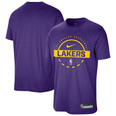 Los Angeles Lakers 2025/26 On-Court Flare Performance Practice T-Shirt Purple - Nike